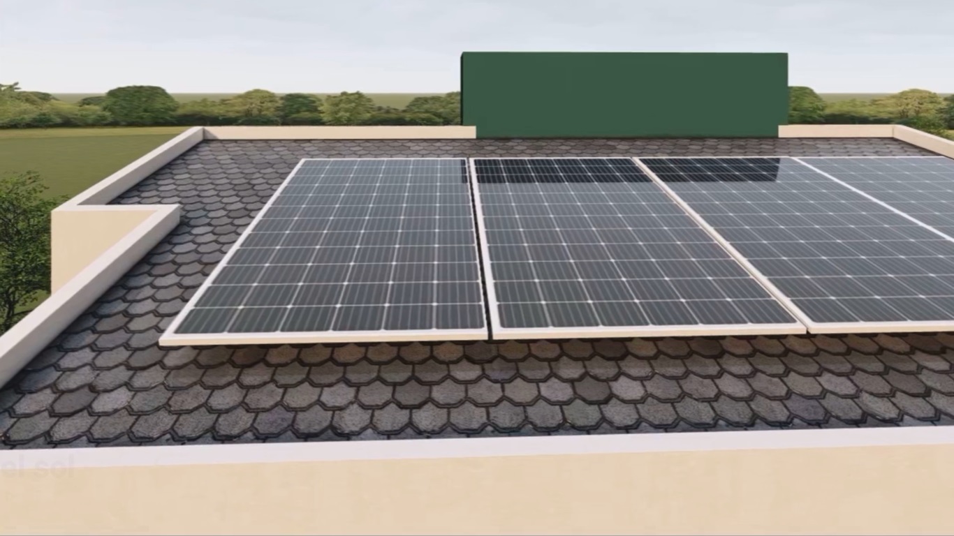 Kit energía solar hogar hibrido Off Grid Ups 3kVA